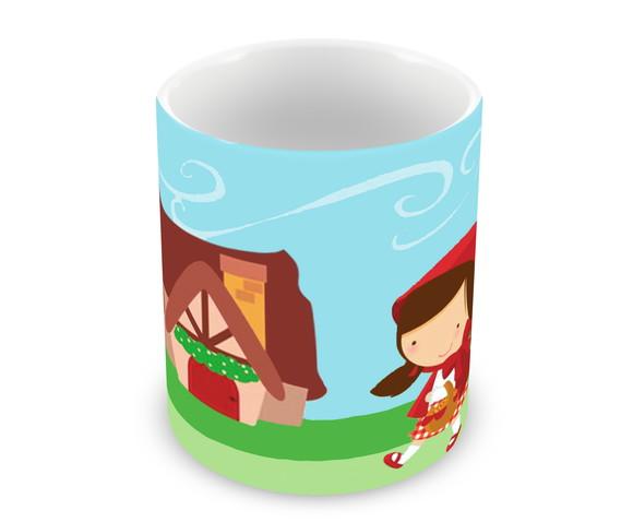 Caneca Polímero Chapeuzinho Vermelho Personalizada