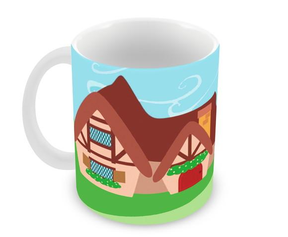 Caneca Polímero Chapeuzinho Vermelho Personalizada
