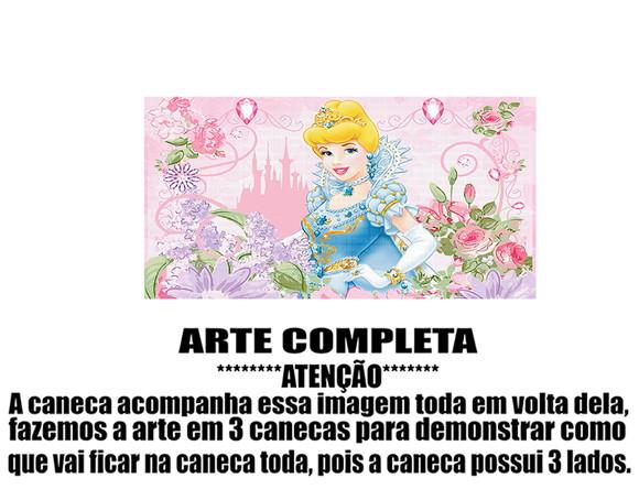 Caneca Polímero Cinderela Personalizada