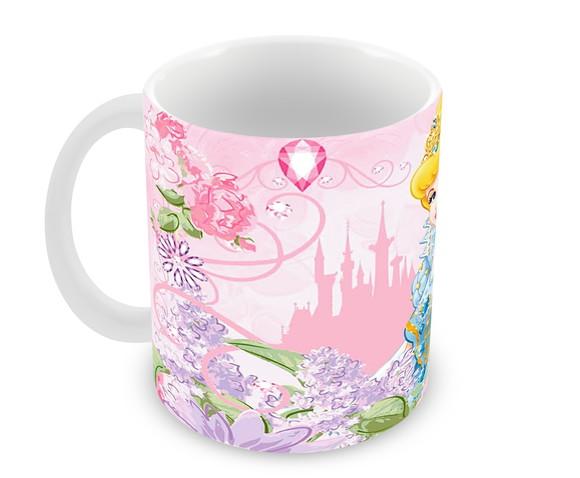 Caneca Polímero Cinderela Personalizada