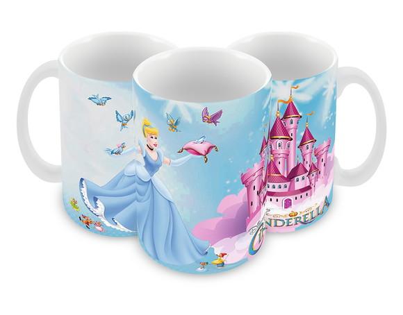 Caneca Polímero Cinderela Personalizada