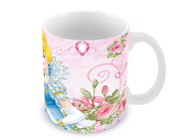 Caneca Polímero Cinderela Personalizada
