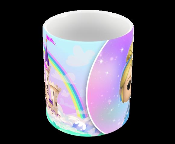 Caneca Polímero Cinderela Personalizada