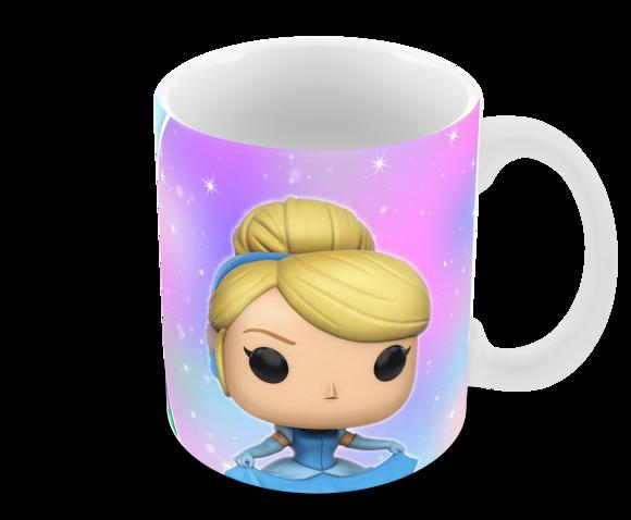 Caneca Polímero Cinderela Personalizada