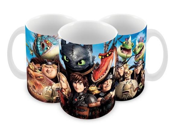 Caneca Polímero Como Treinar Seu Dragão 3 Personalizado