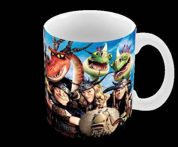 Caneca Polímero Como Treinar Seu Dragão 3 Personalizado