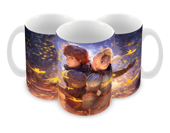 Caneca Polímero Como Treinar Seu Dragão 3 Personalizado