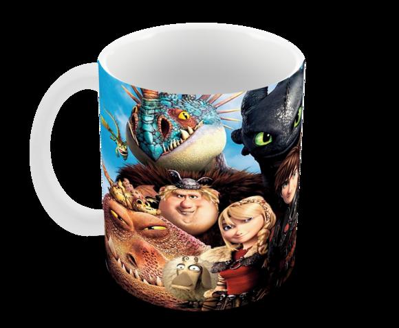 Caneca Polímero Como Treinar Seu Dragão 3 Personalizado