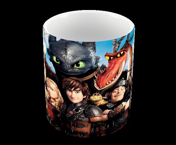 Caneca Polímero Como Treinar Seu Dragão 3 Personalizado