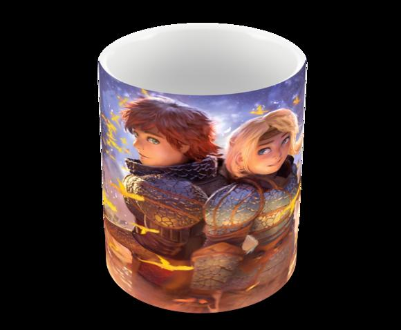 Caneca Polímero Como Treinar Seu Dragão 3 Personalizado