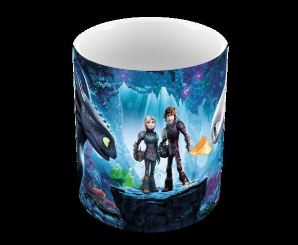 Caneca Polímero Como Treinar Seu Dragão 3 Personalizado