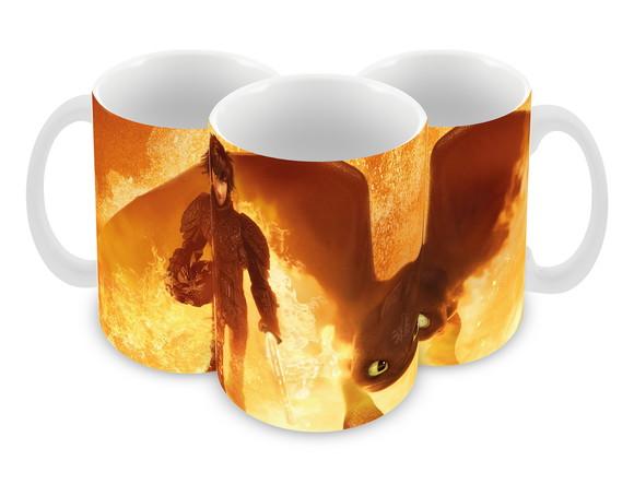 Caneca Polímero Como Treinar Seu Dragão 3 Personalizado