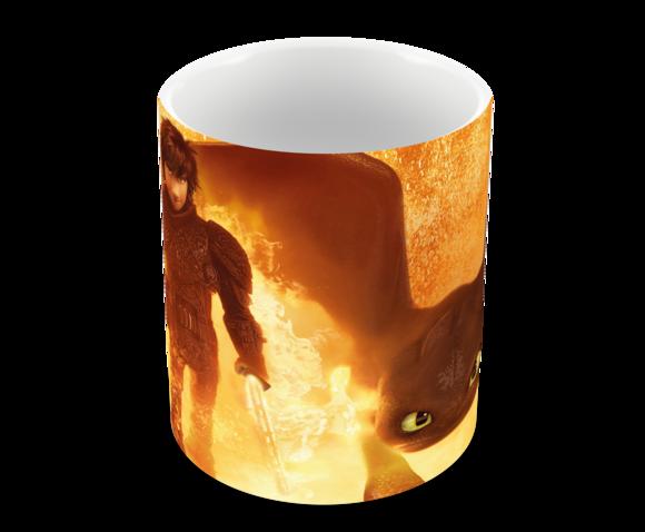 Caneca Polímero Como Treinar Seu Dragão 3 Personalizado