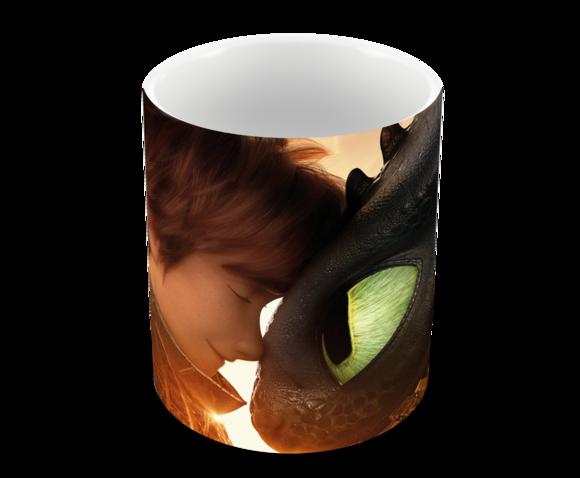 Caneca Polímero Como Treinar Seu Dragão 3 Personalizado