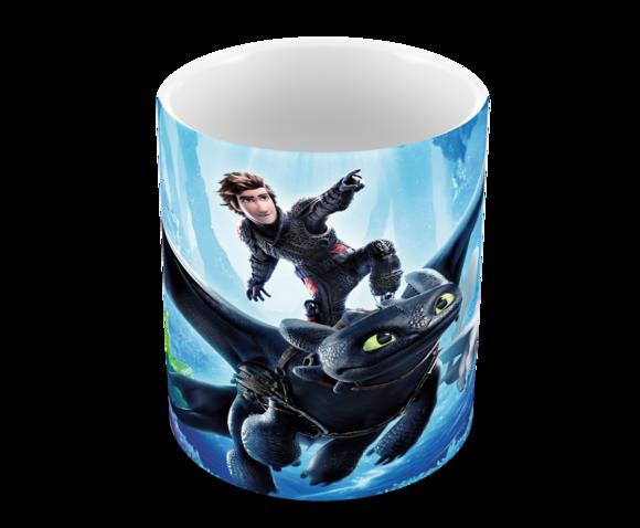Caneca Polímero Como Treinar Seu Dragão 3 Personalizado