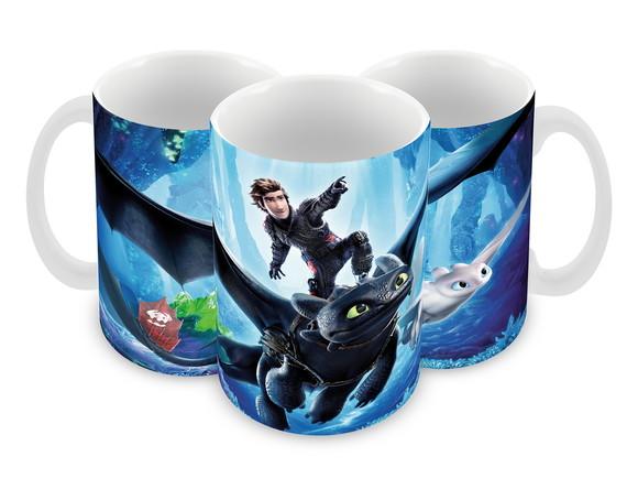 Caneca Polímero Como Treinar Seu Dragão 3 Personalizado