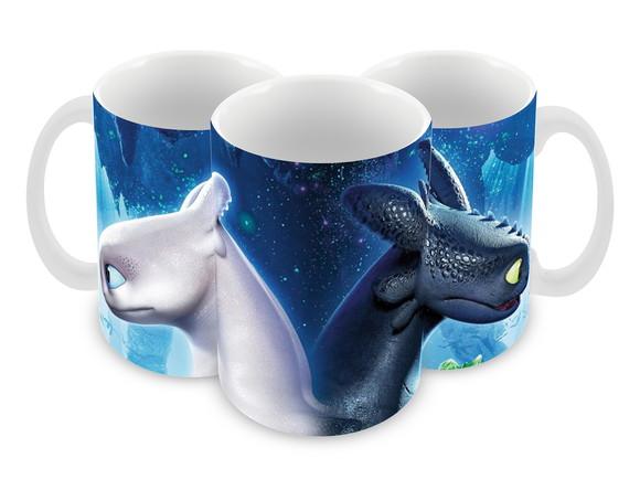 Caneca Polímero Como Treinar Seu Dragão 3 Personalizado