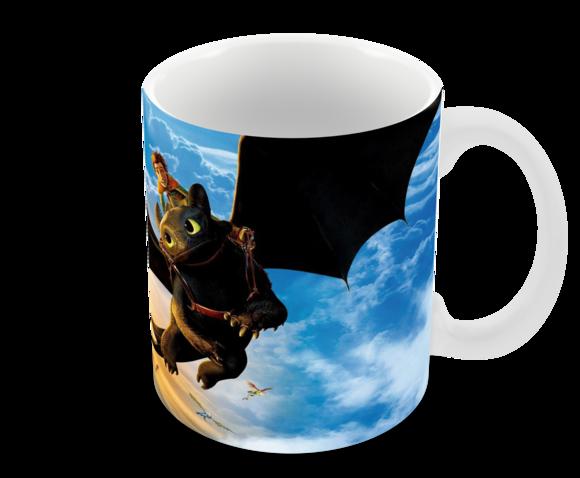Caneca Polímero Como Treinar Seu Dragão 3 Personalizado