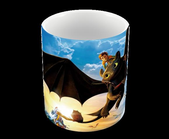 Caneca Polímero Como Treinar Seu Dragão 3 Personalizado