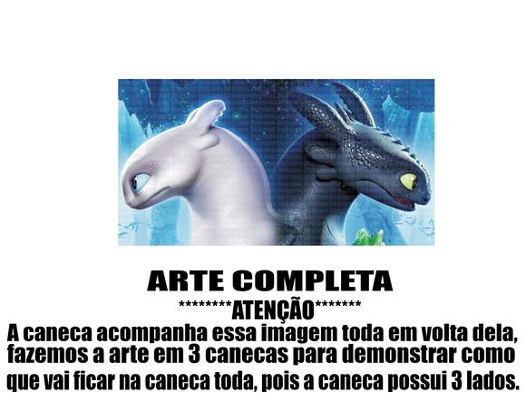 Caneca Polímero Como Treinar Seu Dragão 3 Personalizado