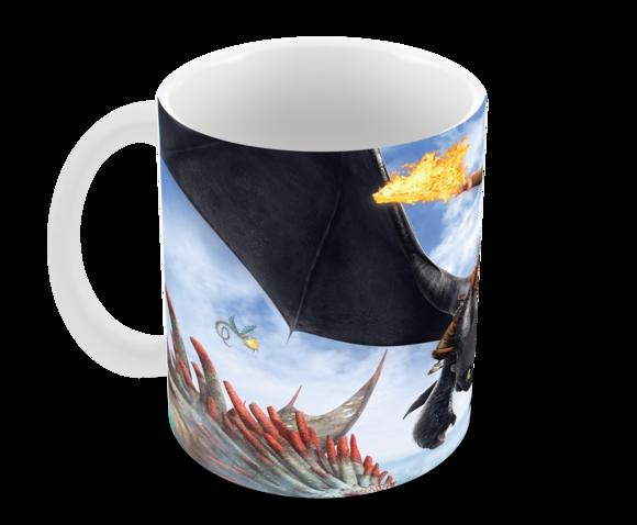 Caneca Polímero Como Treinar Seu Dragão 3 Personalizado
