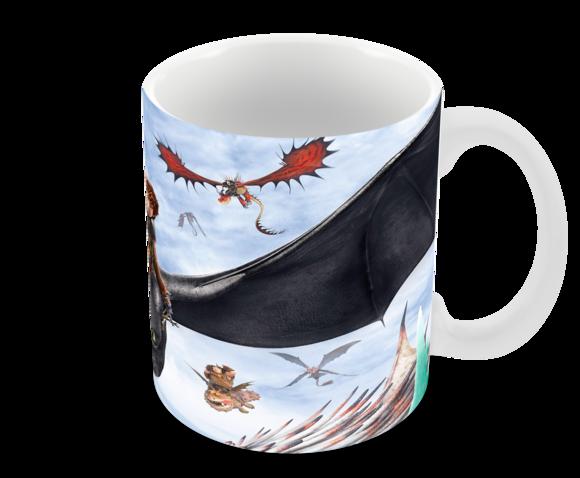 Caneca Polímero Como Treinar Seu Dragão 3 Personalizado