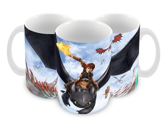 Caneca Polímero Como Treinar Seu Dragão 3 Personalizado
