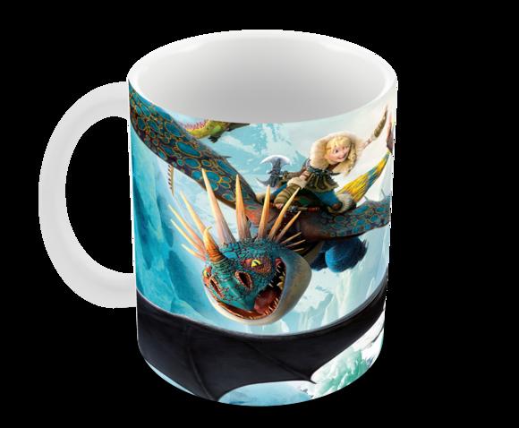 Caneca Polímero Como Treinar Seu Dragão 3 Personalizado