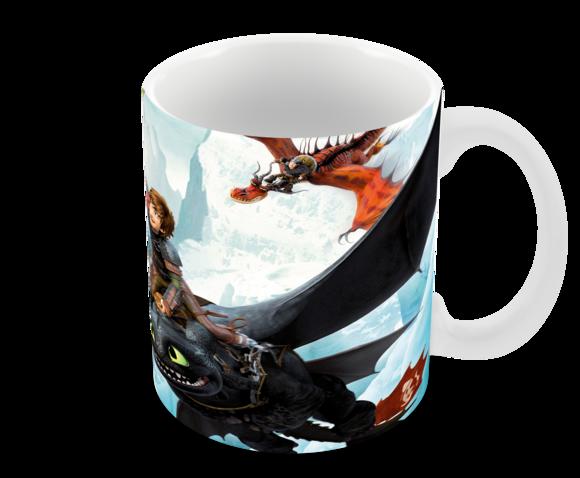 Caneca Polímero Como Treinar Seu Dragão 3 Personalizado