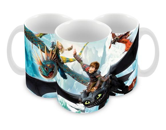 Caneca Polímero Como Treinar Seu Dragão 3 Personalizado