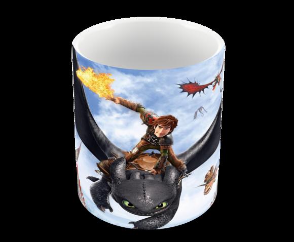 Caneca Polímero Como Treinar Seu Dragão 3 Personalizado