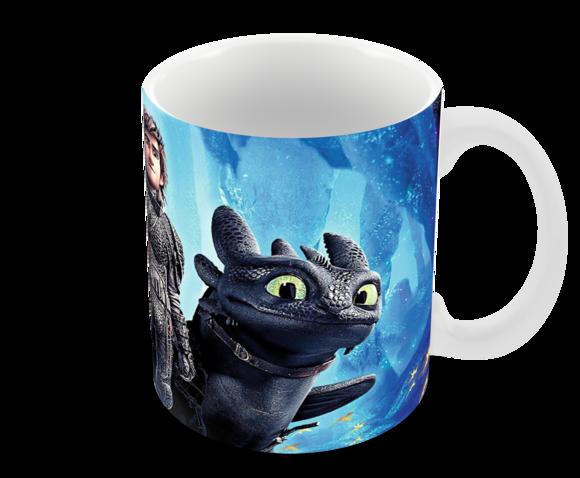 Caneca Polímero Como Treinar Seu Dragão 3 Personalizado