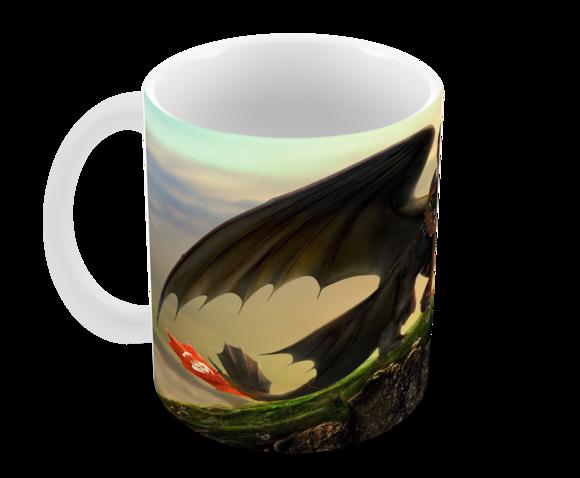Caneca Polímero Como Treinar Seu Dragão 3 Personalizado
