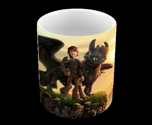 Caneca Polímero Como Treinar Seu Dragão 3 Personalizado