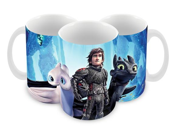 Caneca Polímero Como Treinar Seu Dragão 3 Personalizado