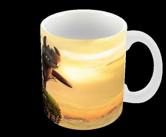 Caneca Polímero Como Treinar Seu Dragão 3 Personalizado