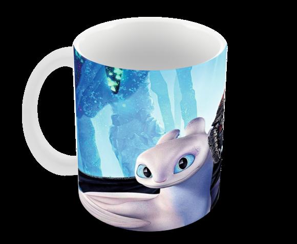 Caneca Polímero Como Treinar Seu Dragão 3 Personalizado