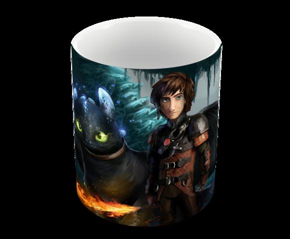 Caneca Polímero Como Treinar Seu Dragão 3 Personalizado