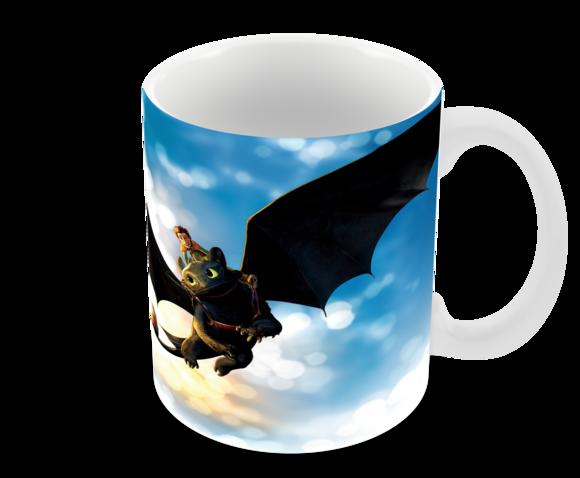 Caneca Polímero Como Treinar Seu Dragão 3 Personalizado