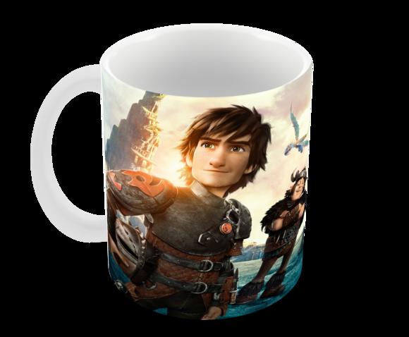 Caneca Polímero Como Treinar Seu Dragão 3 Personalizado