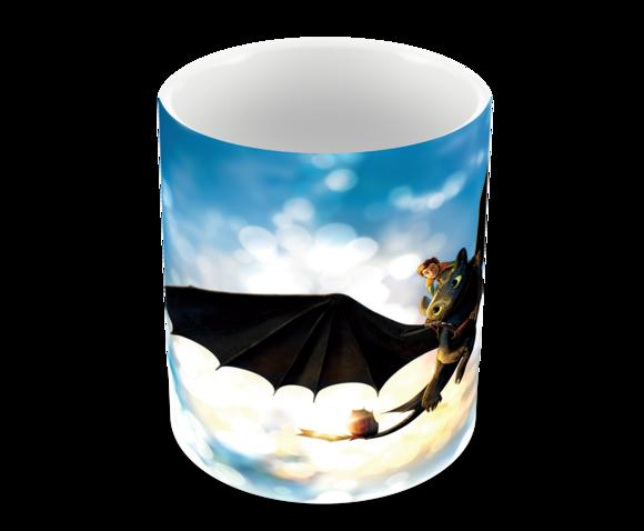 Caneca Polímero Como Treinar Seu Dragão 3 Personalizado