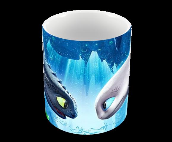 Caneca Polímero Como Treinar Seu Dragão 3 Personalizado