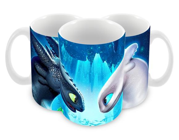 Caneca Polímero Como Treinar Seu Dragão 3 Personalizado