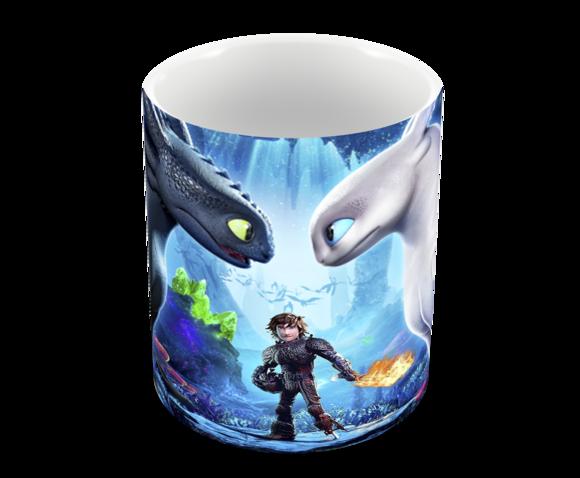 Caneca Polímero Como Treinar Seu Dragão 3 Personalizado
