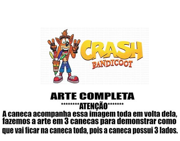 Caneca Polímero Crash Bandicoot Personalizada