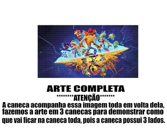 Caneca Polímero Crash Bandicoot Personalizada