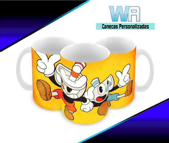 Caneca Polímero Cuphead Personalizada