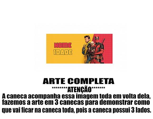 Caneca Polímero Deadpool e Wolverine Personalizada