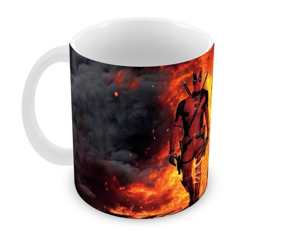 Caneca Polímero Deadpool e Wolverine Personalizada