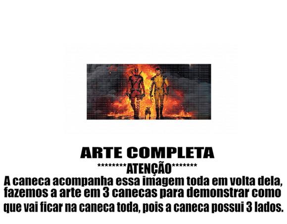Caneca Polímero Deadpool e Wolverine Personalizada